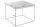 Couchtisch Weiß Schwarz 60 x 60 cm Marmor Optik Modern
