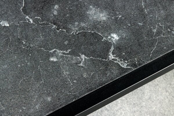 Regal in Schwarz 120 x 83 cm Schwarz Metall MDF