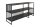 Regal in Schwarz 120 x 83 cm Schwarz Metall MDF