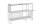 Regal in Schwarz 120 x 83 cm Schwarz Metall MDF