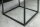 Beistelltisch quadratisch Schwarz 40 x 40 cm Marmor Optik