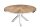 Esstisch Teakholz Hartglas Edelstahl Braun Chrom 120x120 cm