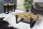 Couchtisch Teakholz Hartglas Edelstahl 130 x 70 cm