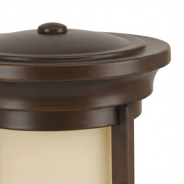 Wandlampe Außen in Creme Bronze Stahl Glas MERYL