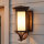 Wandlampe Außen in Creme Bronze Stahl Glas MERYL