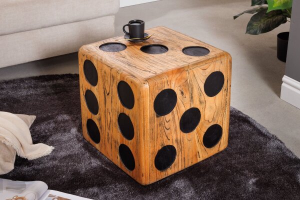 Beistelltisch Mindiholz in Natur 41 x 41 cm