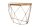 Konsolentisch Mango Holz Metall in Natur Messing 90 cm