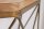 Konsolentisch Mango Holz Metall in Natur Messing 90 cm