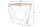 Konsolentisch Mango Holz Metall in Natur Messing 90 cm
