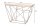 Konsolentisch Mango Holz Metall in Natur Messing 119 cm