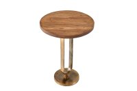 Beistelltisch rund Ø 45 cm Mango Holz Metall...