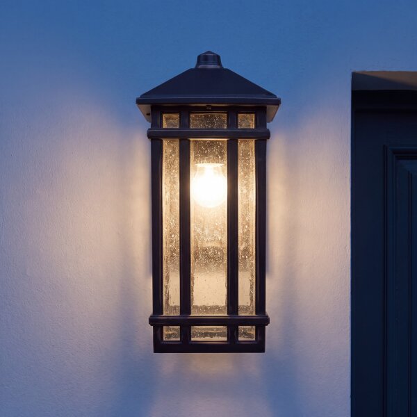 Wandlampe Außen Regenglas Aluminium Haus IP44