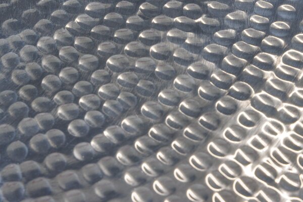 Beistelltisch 2er Set Silber Schwarz mit Tabletts Handarbeit