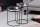 Beistelltisch 2er Set Silber Schwarz mit Tabletts Handarbeit