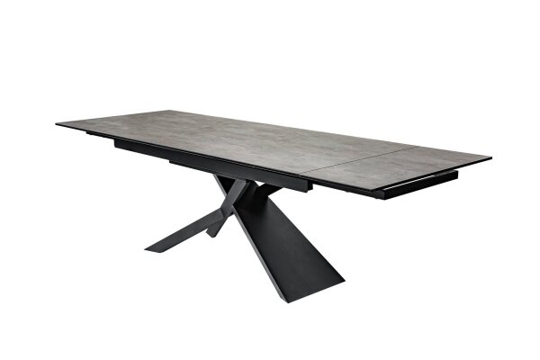 Esstisch ausziehbar Keramik in Steinoptik 180x90 cm