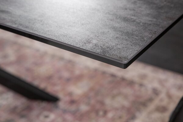 Esstisch ausziehbar Keramik in Steinoptik 180x90 cm