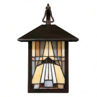 Tiffany Lampe für Außen IP44 in Bronze Gold MISSY