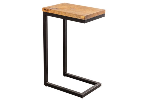 Beistelltisch Mango Holz Metall 26 x 36 cm