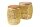 Couchtisch 2er Set Holz Metall in Natur Gold Handarbeit