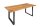 Esstisch Akazienholz Metall Baumkante 180 x 90 cm