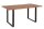 Esstisch Akazienholz Metall Baumkante 160 x 90 cm