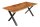 Esstisch Akazienholz Metall 180x90 cm Industrial Baumkante