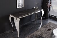 Konsolentisch Keramik in Schwarz Silber 145cm