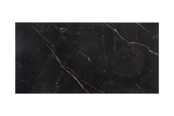 Esstisch Keramik in Schwarz Silber 180 x 90 cm Marmor Optik