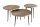 Couchtisch 3er Set Metall in Gold Schwarz Handarbeit