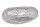 Couchtisch Metall in Silber 119 x 66 cm Handarbeit