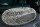 Couchtisch Metall in Silber 119 x 66 cm Handarbeit