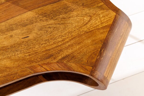 Couchtisch Sheesham Holz Metall 100 x 55 cm