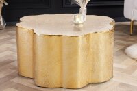 Couchtisch Metall in Gold 71 x 73 cm Handarbeit