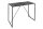 Bartisch Marmor Optik Schwarz 120 x 60 cm Metall MDF