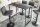Bartisch Marmor Optik Schwarz 120 x 60 cm Metall MDF