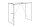 Bartisch Marmor Optik Schwarz 120 x 60 cm Metall MDF