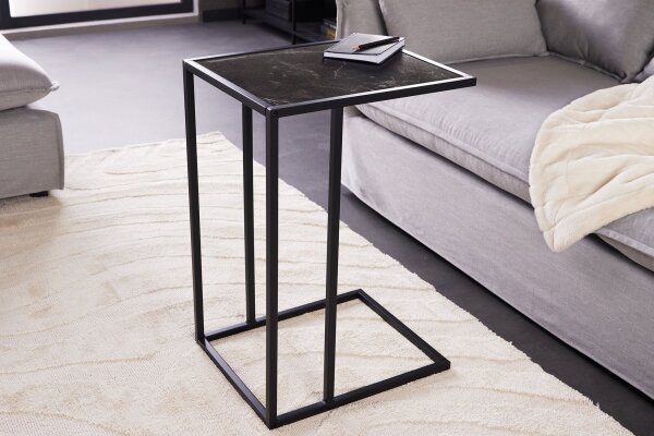 Beistelltisch in Anthrazit Schwarz 43 x 35 cm