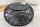 Couchtisch Metall Hartglas in Schwarz 74x74 cm Handarbeit
