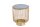 Beistelltisch Gold Schwarz rund Ø 41 cm Hartglas Metall