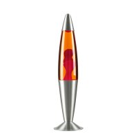 JENNY Lavalampe Orange Wachs Rot 42cm hoch Retro