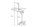 Beistelltisch Hartglas Metall in Silber 50x50 cm Handarbeit