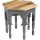 Beistelltisch Mangoholz Orientalisch Shabby Grau B: 45 cm