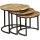 Beistelltisch rund 3er Set Mango Holz Stahl MELTON