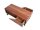 Couchtisch 120 cm Holz Metall mit Schubladen MONRO