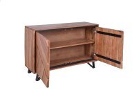 Sideboard Holz Metall 120cm breit Akazie Modern MONRO