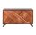 Sideboard 180 cm breit Holz Metall 3 Türen Modern