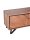 Modernes TV Lowboard mit Beleuchtung 150 cm Holz Glas Metall