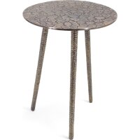 Runder Beistelltisch Dreibein Ø 38 cm H: 52 cm Grau