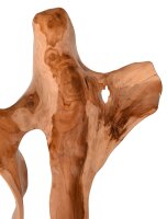 Massive Teak Holz Statue 85 cm hoch Unikat Handarbeit