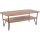 Couchtisch 110 cm Holz Stahl mit Stauraum rechteckig YORK